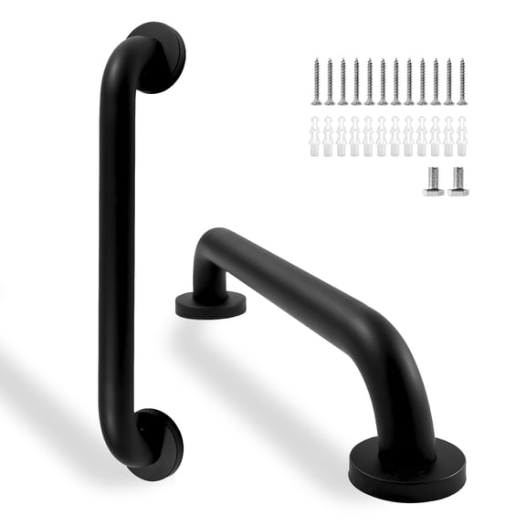 Shower Grab Bar 16 Inch Black 304 Stainless Steel Bathroom Support