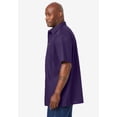 thumbnail image 4 of KingSize Men's Big & Tall Solid Wrinkle-Resistant Short Sleeve Button Down, 4 of 5