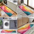thumbnail image 6 of Colorful Tie Dye Wave Pattern Kitchen Rug Mat,Kitchen Runner Rugs Non Skid Washable,Decorative Kitchen Floor Mats for Kitchen,Sink,Laundry,17"x47.2", 6 of 7