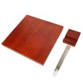 thumbnail image 1 of Crochet Blocking Board, Burr Free Stable Base Rubber Wood Knitting Blocking Mat 9.3x9.3inch  For Knitting Crochet Projects, 1 of 8