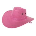 thumbnail image 2 of Washranp Trilby Hat Cowboy Style Adjustable Wide Brim Jazz HatCostume Accessory for Horse Riding, 2 of 6