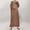 Khaki, variant on asdoklhq Dresses for Women Contrasting Color Slim Temperament Long Skirt with Foil Splicing Muslim Dress Dress Green S