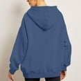 thumbnail image 4 of RKSTN Hoodies for Women Fall Solid Color Basic Loose Hoodie Plus Size Sweatshirt Long Sleeve Kangaroo Pocket Drop Shoulder Pullovers Tops, 4 of 6
