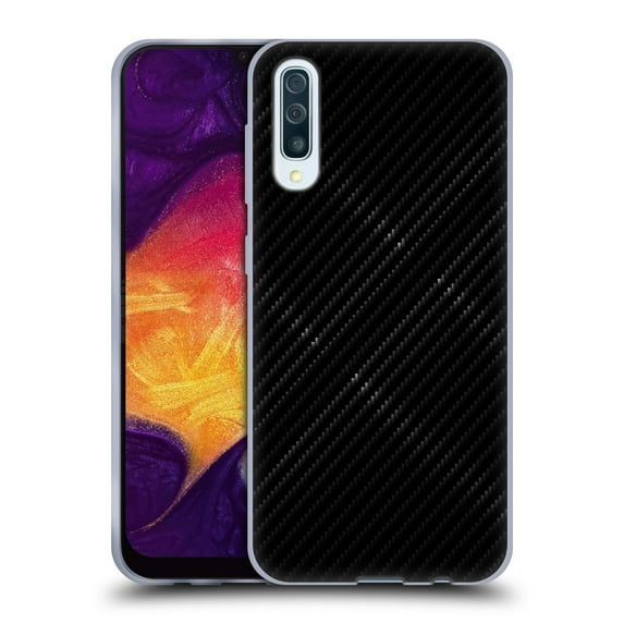 Head Case Designs Officially Licensed Alyn Spiller Carbon Fiber Plaid Soft Gel Case Compatible with Samsung Galaxy A50/A30s (2019)