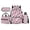 Blue Star Print, variant on Uorisanigo Blueberry Cat School Backpack Set for Kids 4 Pack Includes Insulated Lunch Box Pencil Case and Water Bottle Sling for Primary School Students