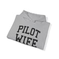 thumbnail image 4 of Pilot Wife Husband Anniversary Wedding Hoodie, Gifts, Hooded Sweatshirt, 4 of 4