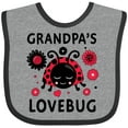 thumbnail image 3 of Inktastic Valentine's Day Grandpa's Lovebug Boys or Girls Baby Bib, 3 of 4