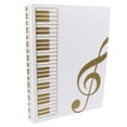 thumbnail image 3 of MOVTOTOP Portable Music Folder Daily Use A4 File Folder Clear File Folder Office Storage Folder, 3 of 8