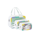 thumbnail image 1 of 3 Pcs Impermeable De Viaje Cosmetiquera Transparente Xtellar Blanco Pu, 1 of 3