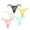 Black+White+Green+Yellow+Pink, variant on Women's Side Tie G-String Thongs Panties Underwear Pack of 5