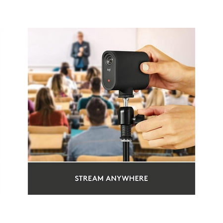 Logitech - Mevo Start Live Streaming Camera 3-Pack HD Action Camera - Black
