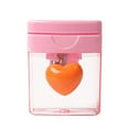 thumbnail image 1 of BAOPAI Adorable Heart-Shaped Design Pencil Sharpener with Rotating Single Hole and Transparent Lid Efficient Sharpening Tool for Children School Supplies Compact and Portable, 1 of 5