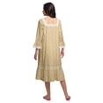 thumbnail image 3 of Moomaya Printed Lace Neckline Nursing Sleepwear Cotton Button Placket Nightdress, 3 of 6