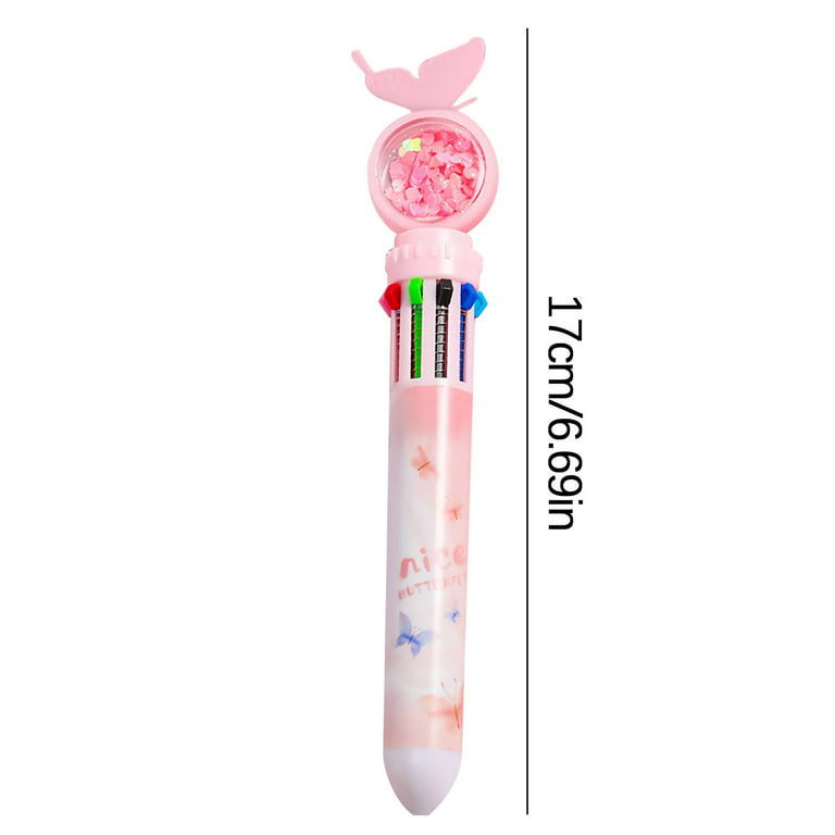 Airpow Fidget Pen 6 Color Christmas Ballpoint Pen Push Type Color  Multifunction Marker 2Ml Gel Pens For Adult Coloring Book Smooth Writing,  Retractable, Waterproof, Fading 