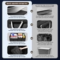 thumbnail image 5 of MAXVINI 92L Large Capacity Car Trunk Organizer, Foldable Oxford Auto Storage Box with Reflective Safety Strips, Multi Pocket Vehicle Cargo Storage Bin for Car SUV Truck, 5 of 8