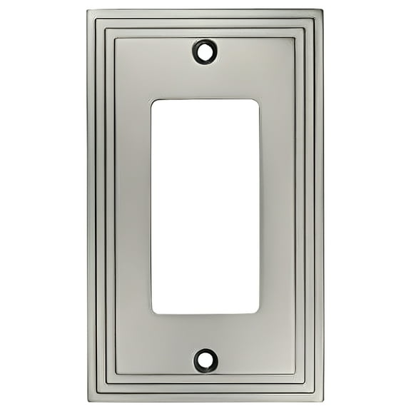 Cosmas 25000-SN Satin Nickel Single GFI / Decora Rocker Wall Switch Plate Switchplate Cover