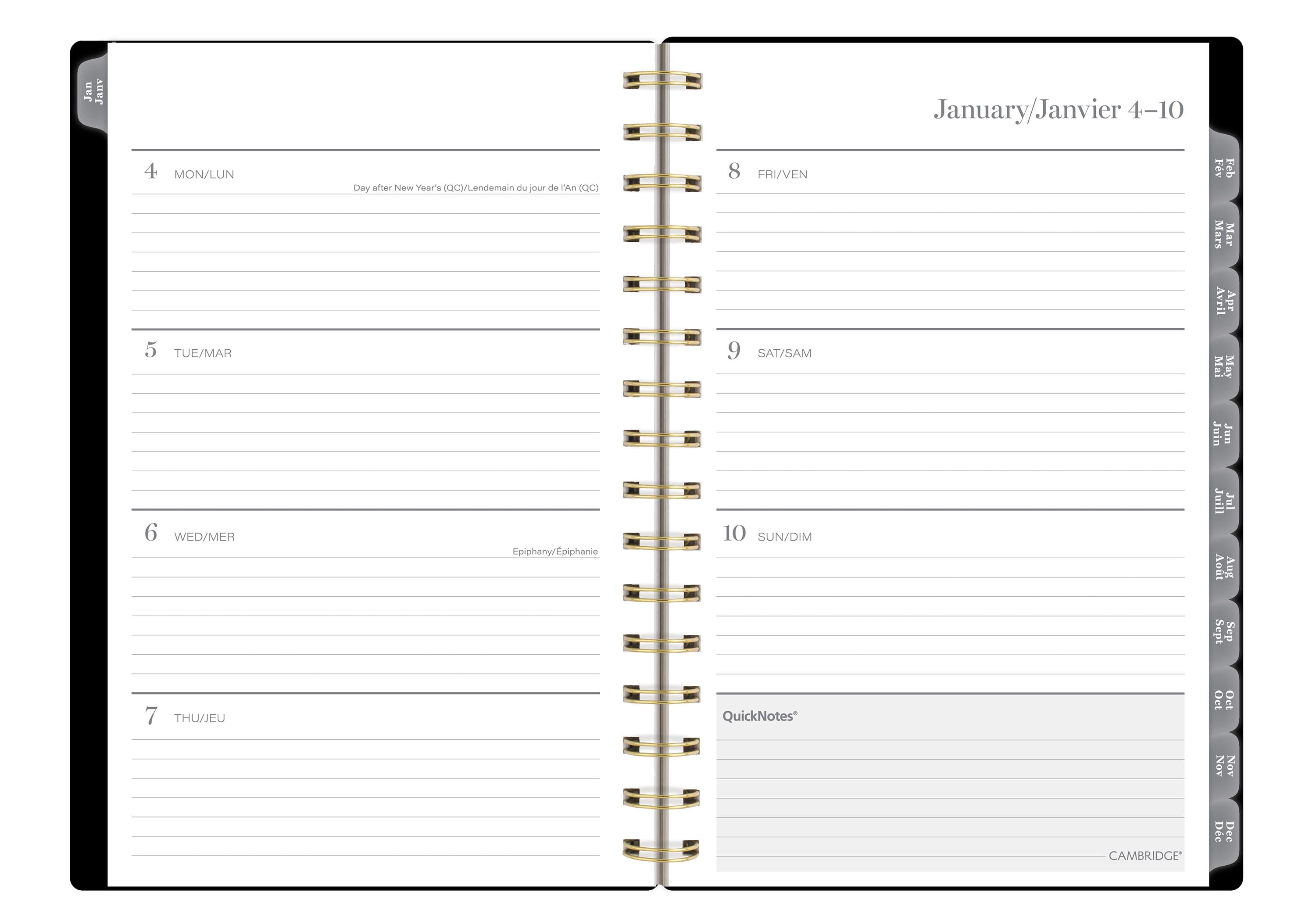 2027 Cambridge® Golden Butterfly Weekly and Monthly Planner, Small