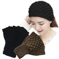 thumbnail image 4 of UDIYO Headband Elastic Knitted Headwrap Hollow Out Wide Band Sports Headband, 4 of 4