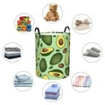thumbnail image 6 of Fotbe Laundry Hamper With Durable Leather Laundry Basket Avocado With Seeds Thickened Waterproof Round Collapsible Laundry Hamper, Dirty Clothes Laundry Basket, 6 of 8