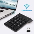 thumbnail image 1 of Numeric Keypad Wireless USB Number Pad 2.4GHz 18 Key Mini Portable Data Entry Number Pad for Laptop Desktop PC Computer Surface pro Notebook, 1 of 9
