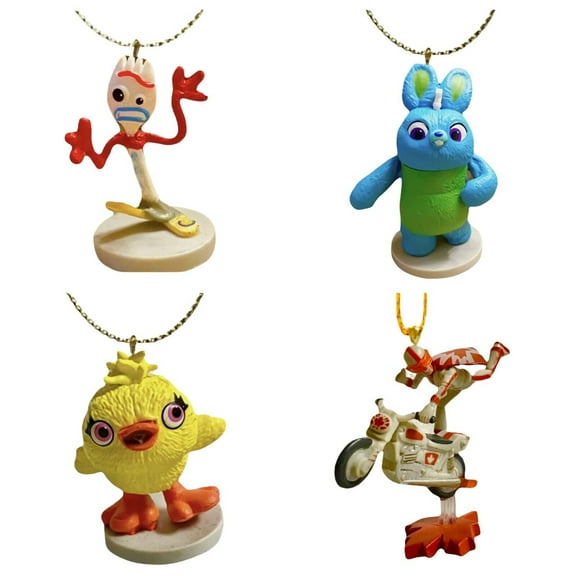 Forky Fork Ducky Bunny Duke Caboom Biker 4 Ornament Figure Charm Pvc