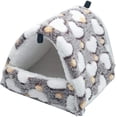 thumbnail image 1 of Dormir roedor peluche casa pequeña hamster hamaca juguete cama cabaña cobayas conejo chinchilla hurón, marrón M Shuxiu Wang 9024719156545, 1 of 5