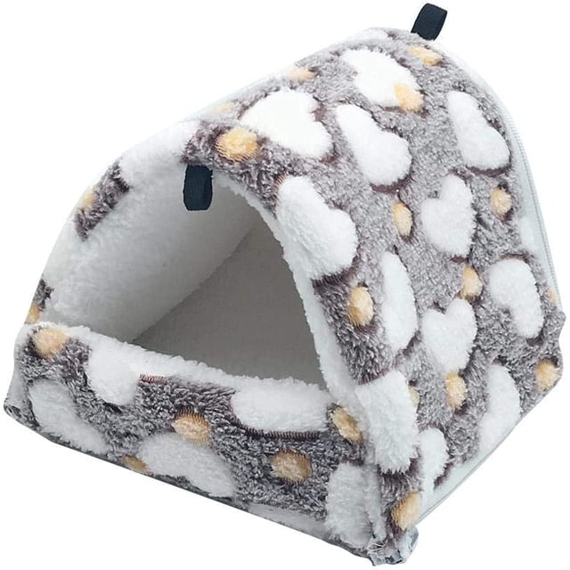 Dormir roedor peluche casa pequeña hamster hamaca juguete cama cabaña cobayas conejo chinchilla hurón, marrón M Shuxiu Wang 9024719156545