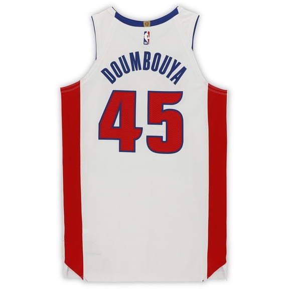 Sekou Doumbouya Detroit Pistons Player-Issued #45 White Jersey from the 2020-21 NBA Season - Size 50 6 - Fanatics Authentic Certified