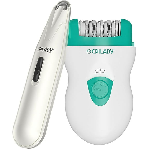 Epilady Face & Body Hair Removal Device Bundle | Speed Corded Epilator   Esthetic Facial Hair Removal for Women | Epilator for Women Legs, Arms, Underarms, Face, Bikini (Green)