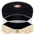 thumbnail image 4 of Women's Faux Patent Leather Fringe Crossbody Purse with Detachable Vegan Leather Strap, 4 of 4