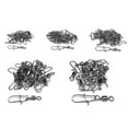 thumbnail image 4 of 210 PCS Fishing Rolling Ball Bearing Barrel Swivel with Safety Snap Connector Fishing Accessories #2#4#5#6#8, 4 of 6