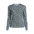 thumbnail image 3 of Lands' End Women's SunShade UPF 50 Long Sleeve Rash Guard Swim Tee, 3 of 6