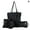 Black, variant on 4Pcs/set Women Handbag Messenger PU Leather Shoulder Bag Tote Purse Satchel