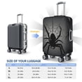 thumbnail image 6 of Lsque Black Spiders Printed Luggage Cover, Travel Luggage Protector,Scratch and Dirt Resistant, Fits 18-32 Inch Luggage - Large, 6 of 9