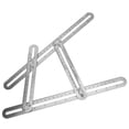 thumbnail image 4 of Reglas de cuatro caras, acero inoxidable, plantilla multiángulo plegable de cuatro caras, regla de escala, reglas de medición, funcionamiento suave, 4 of 14