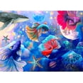 thumbnail image 2 of The Font Diva 32x25 Black Ornate Wood Framed with Double Matting Museum Art Print Titled - Deep Sea Galaxy, 2 of 4