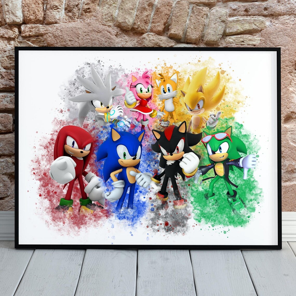 Fizz Creations Sonic The Hedgehog A4 Poster Light USB Powered Mood