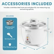 Aroma 6 Cup White Simply Stainless Pot - White, New