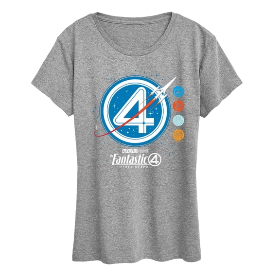 Fantastic Four - Space Logo - Women's Short Sleeve Graphic T-Shirt