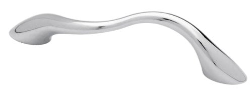 25 Pack Dynasty Hardware Wavy Cabinet Pull Flat Black