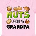 thumbnail image 4 of Inktastic Nuts About My Grandpa Peanut, Almond, Pistachio Boys or Girls Baby Bodysuit, 4 of 5