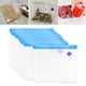 thumbnail image 1 of Bolsas de cremallera de sellador de vacío con doble cremallera Sous Vide bolsa portátil reutilizable plástico sándwich congelador bolsas para Los 21x22cm perfecl organizador de almacenamiento al vacío, 1 of 8