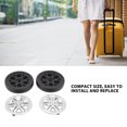thumbnail image 4 of Roues de Bagages Roues de Valise Roulettes de Bagages Roue de Valise Roue de Remplacement 4 Ensembles Roues de Réparation de Valise avec Couvercles Roulettes de Roue en PVC Bagage de Remplacement, 4 of 8