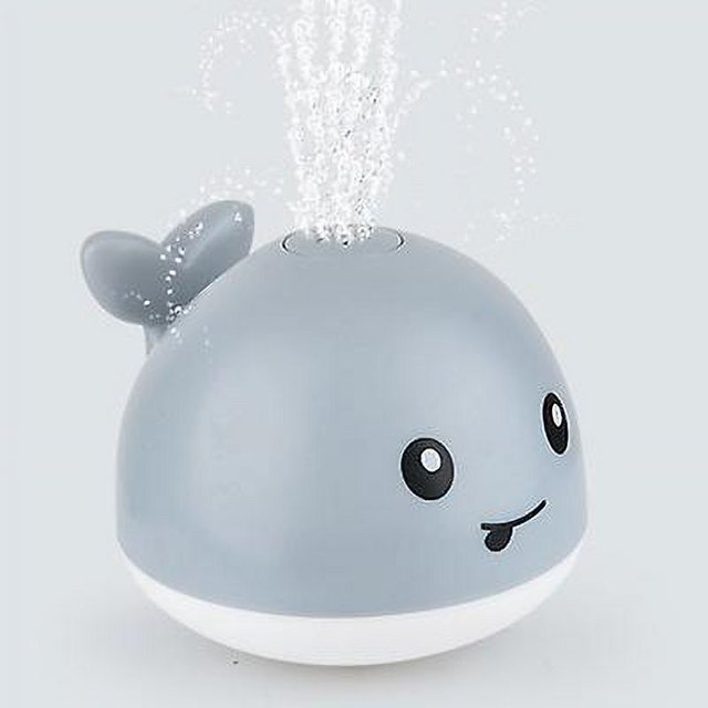 (baleine Grise) Jouets De Bain Pour Bb Baleine Jouets De Bain Pour Enfants Avec Lumire Et Capteur Automatique Jouets D'eau