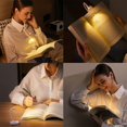 thumbnail image 5 of Lámpara de lectura recargable negra, lámpara de lectura para la cama, lámpara de libro portátil, 3 temperaturas de color, brillo ajustable, giratoria 360° o flexible, lámpara de cama con clip, libro., 5 of 5