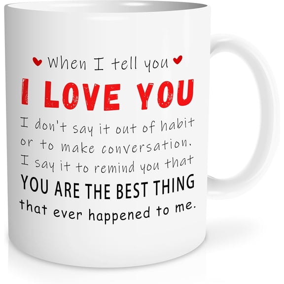valentines day mug,i love you coffee for her him,girlfriend coffee mug,you are the best thing,valentine Christmas Couple Gifts for Him, Her/11 oz