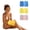Yellow, variant on Exfoliating Body Scrub Gloves, Pink 2 Pack Dual Side Textured Bath Glove for Deep Skin Cleansing, Dead Skin Removal, Spa Massage, Shower and Beach Sand Removal for All Skin Types