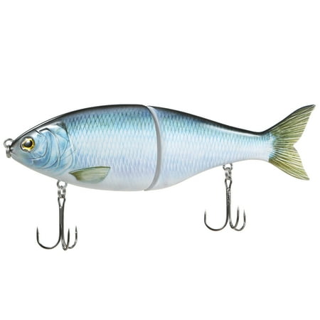 Arealer TARUOR 7 2-Section Glide Bait Treble Hooks 3D Eyes Jointed Swimbait Hard Fishing Lure