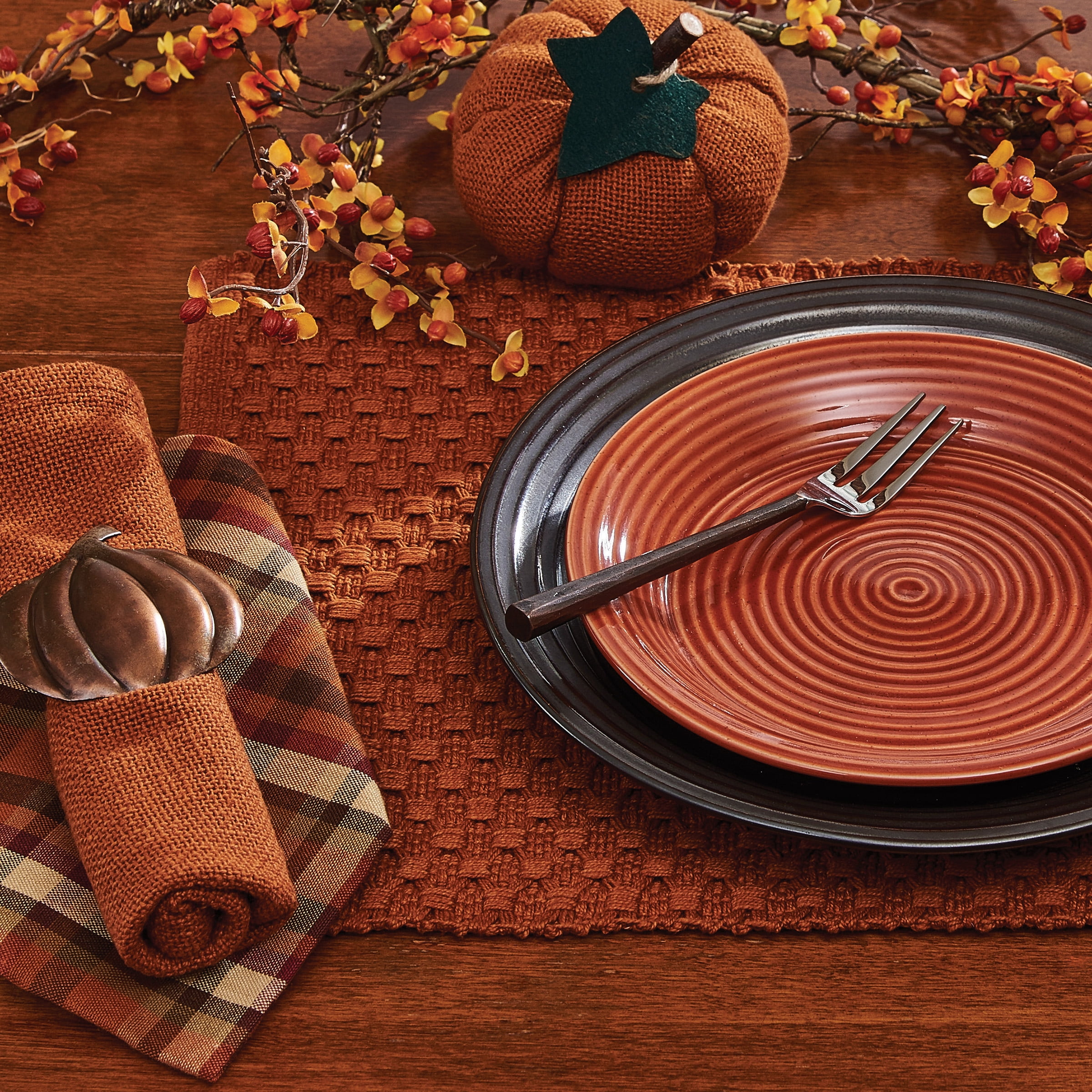 Park Designs Chadwick Terracotta Table Runner 13x54