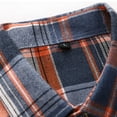 thumbnail image 6 of NAFUU Mens Dress Shirts Fashion Men's Autumn Winter Casual Party Long Sleeved Plaid Lapel Comfortable Thick Warm Flannel Shirt With Pockets Fashion Casual Shirts, 6 of 7